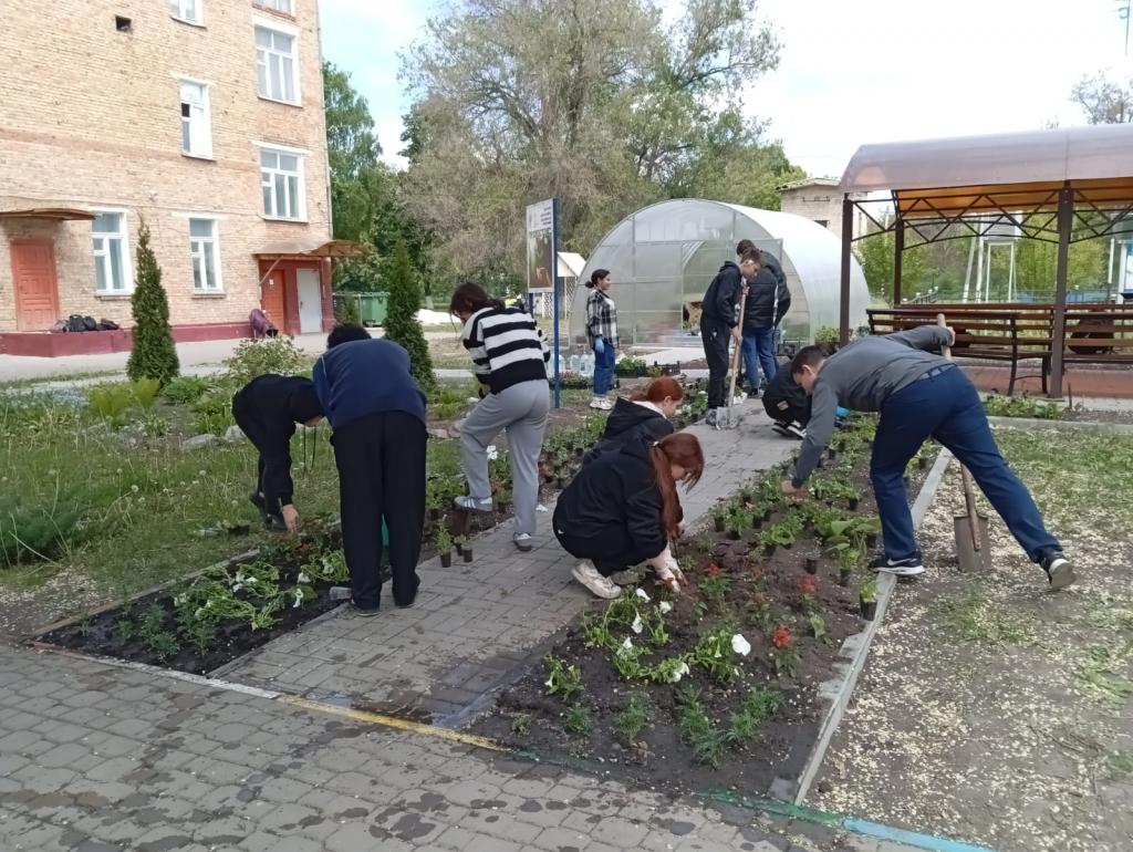 Здесь будет город -сад ! Акция, направленная на озеленение школьной территории